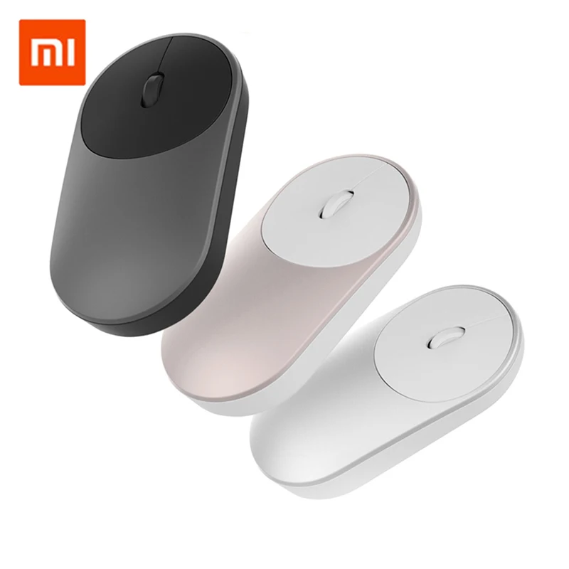 

Original Xiaomi Mi Wireless Mouse Portable Game Mouses Aluminium Alloy ABS Material 2.4GHz WiFi Bluetooth 4.0 Control Connect