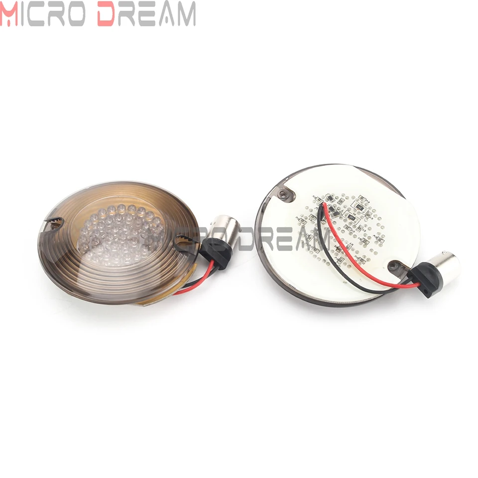 Clignotants Pour Harley Touring / Road King / Electra Glide / Softail - Rouge - ABS - 1 Paire