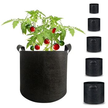 

1-10Gallon Plant Seedling Grow Bags Pot Planter Home Garden Tools Potato Strawberry Fabric Vegetable Jardin Seedling Growing Pot