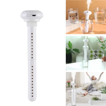 

USB Travel Portable Air Humidifier Diamond Bottle Aroma Diffuser Mist Maker For Home Office Humidification Detachable White