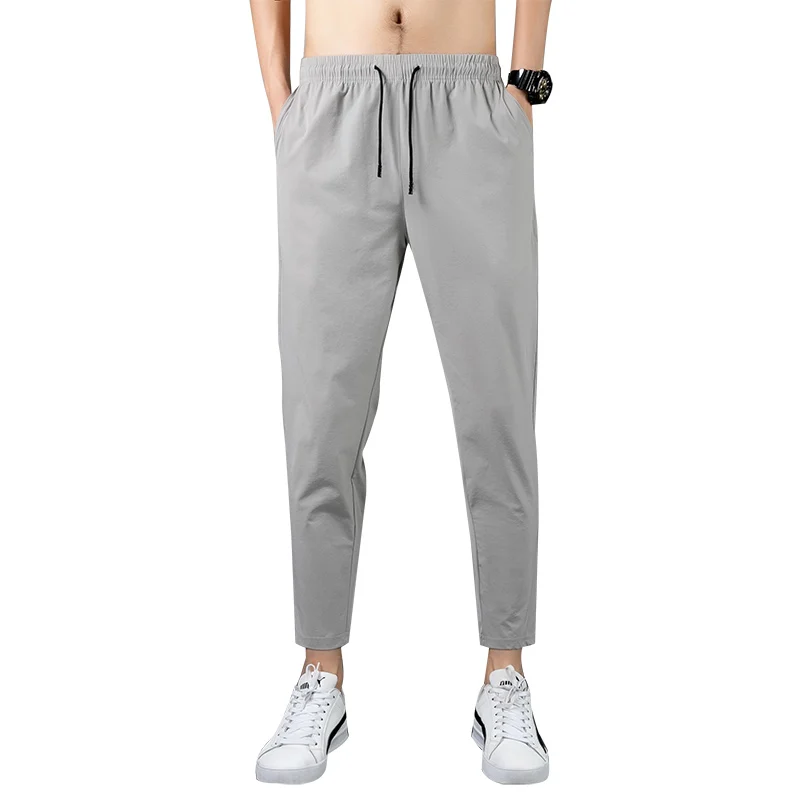 

Spring Summer Sportwear Pants Men Polyester Quick-drying Trousers Wear-resistant Ultra-light Straight Loose Sweatpants Pants