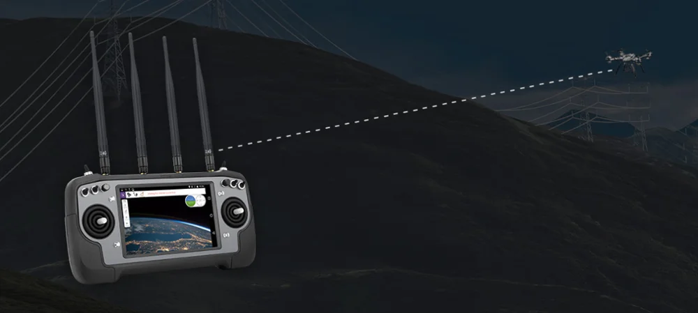 SIYI AK28 HD/HD+ интеллектуальный пульт дистанционного управления HD передача изображения Android одна ручная наземная станция для сельского дрона