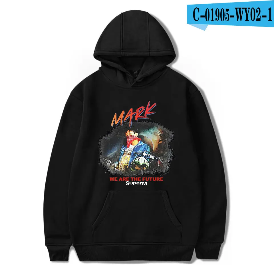 Новинка, Мужская/женская одежда, повседневная толстовка с капюшоном, Kpop Team super M, альбом, суперм, песня, прыжки, принт, толстовка с капюшоном - Цвет: Picture color