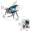 Electric Fake Flies Toy Simulation Insect Crawling Remote Control Flies Party Favors Birthday Gifts for Kids Boys Girls 6