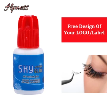 

Your LOGO/Label Free Design 5ml Red Cap 1 Bottle 1-2s Dry Time Most Powerful Fastest Korea Sky Glue S+ For Eyelash Extensions