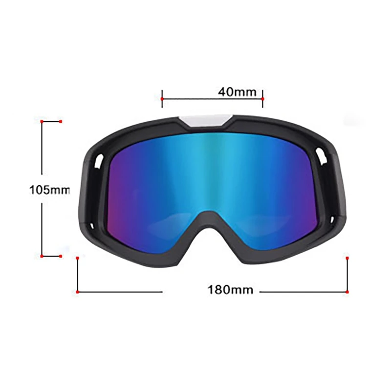 Лыжные очки UV400, ветрозащитные, регулируемые, дышащие, для улицы, защитные, для езды на мотоцикле, снега, сноуборда, очки