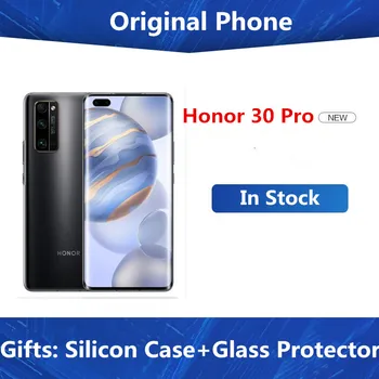 

DHL Fast Delivery Honor 30 Pro 5G Cell Phone Kirin 990 Android 10.0 6.57" OLED 8GB RAM 256GB ROM 40.0MP 50X Zoom 40W Charger