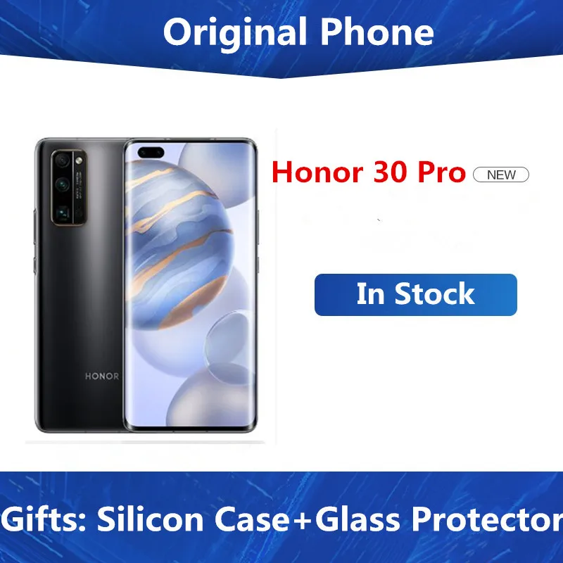 Быстрая доставка DHL Honor 30 Pro смартфон Kirin 990 Android 10 0 6 57 дюйма OLED 8 ГБ ОЗУ 256 Гб ПЗУ 40 МП
