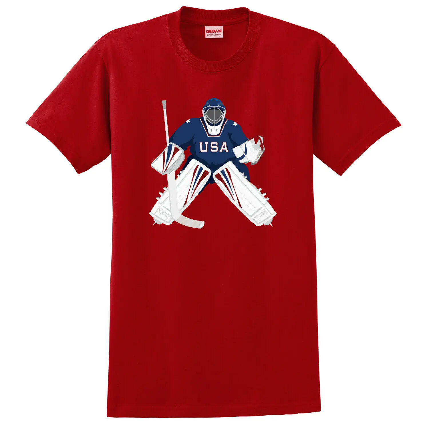 

USA Hockey Team Goalie Player T-Shirt "SIZES & COLORS"