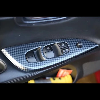 

For Nissan Tiida 2011-2015 Left Hand Drive 4PCS ABS Car Interior Door Window Lift Glass Switch Buttons Cover Trims Car Styling