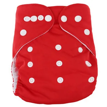 

Baby Girls Boys Red Nappy Cotton Cloth Soft 3-6yearskids Size Adjustable Training Pants Diaper Cover Solid Color Chilren Nappies