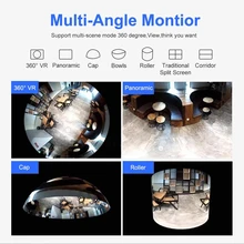 

NEW ERQI 2022 Mini Wireless IP Camera 360° Fisheye Panoramic Camera Night Vision Two-way Intercom Indoor Home Security