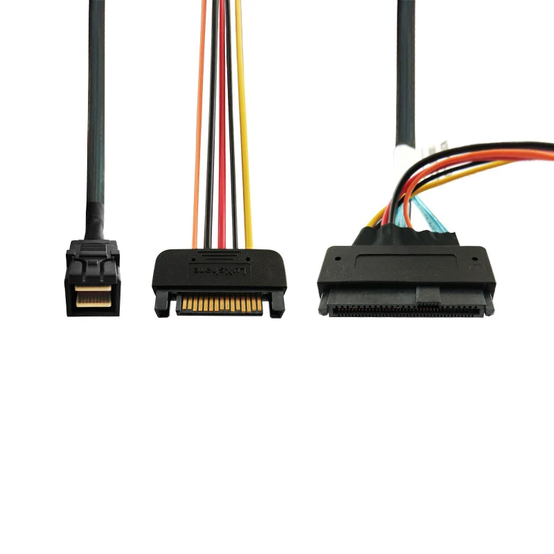 Кабель SAS SFF8643 к SFF8639 Mini HD NVMe U.2 12 ГБ/сек. высокопроизводительный 50 см только для
