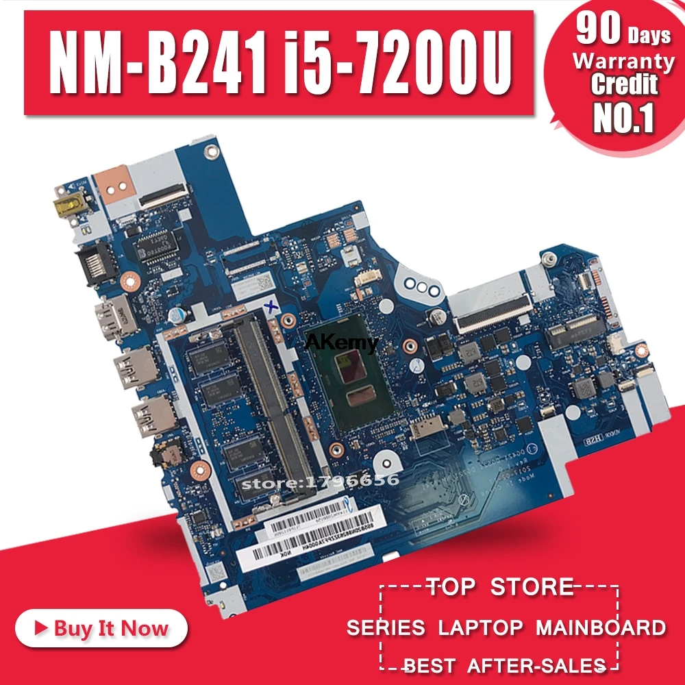 NM-B241 материнская плата для ноутбука para lenovo Ideapad 320-15ISK оригинальная 4G-RAM I5-7200U