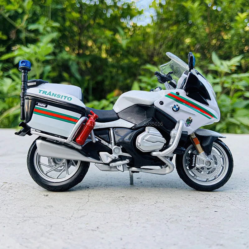 Maisto 1:18 BMW R1200 RT Portugal Police motorcycle series original authorized simulation alloy motorcycle model toy car