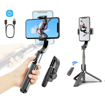 

L08 Selfie Stick Stabilizer Smartphone Tripod Phone Holder with Bluetooth Selfie Remote Control for IPhone Android Phones
