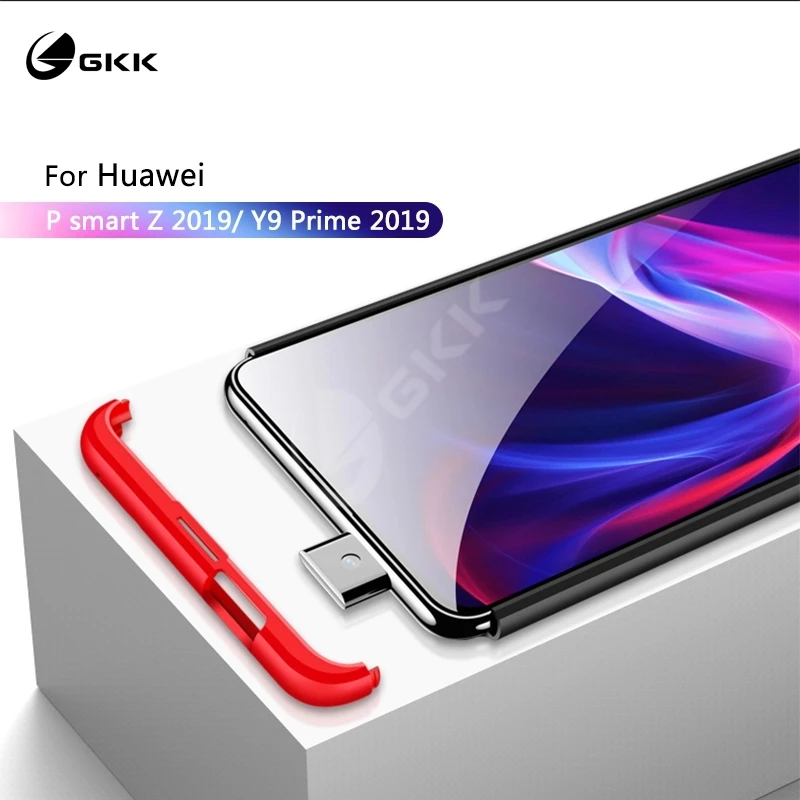

Luxury Phone Case for Huawei P smart Z 2019 Case 3 In 1 Matte Hard PC Colorful Business Style Cover for Y9 Prime 2019 case Funda