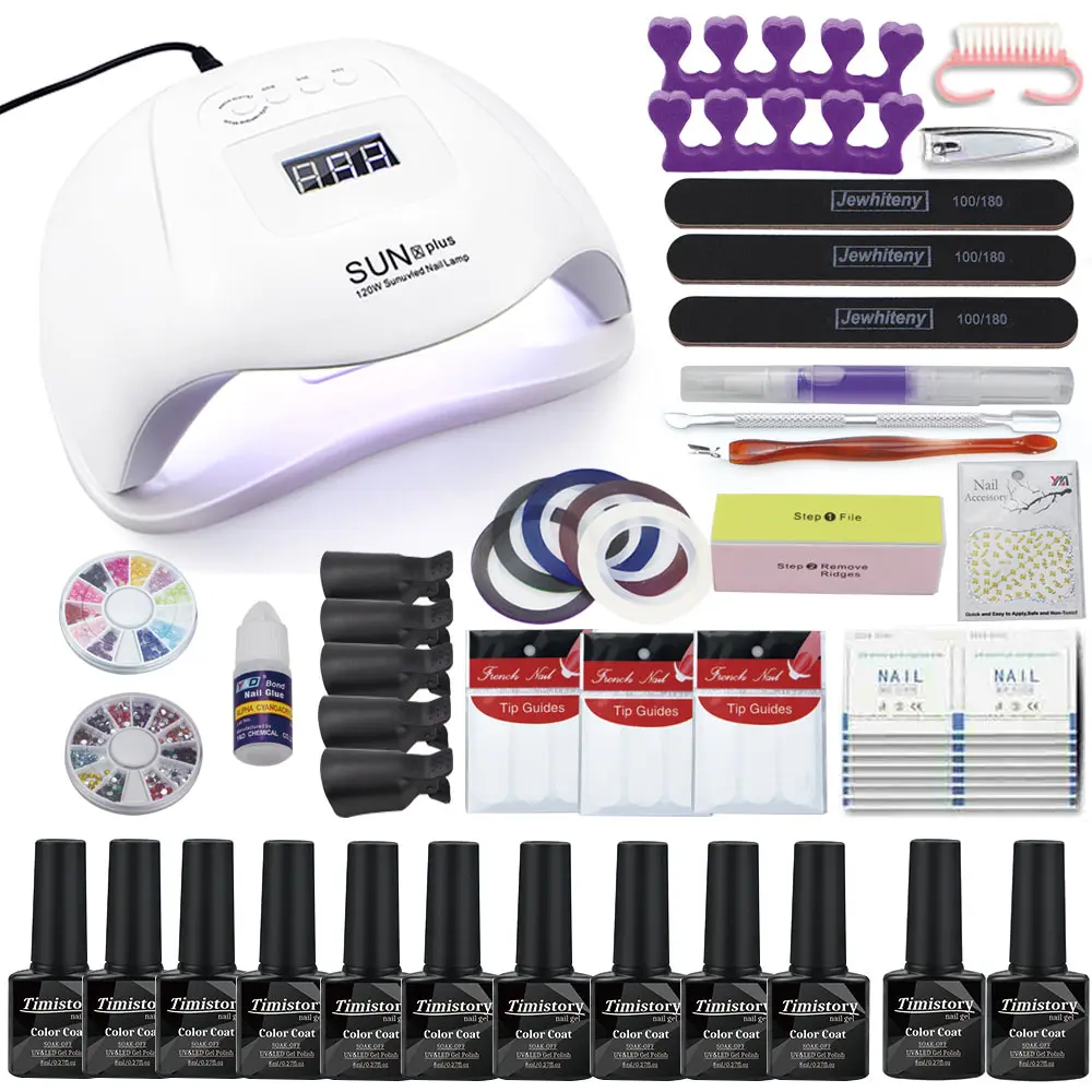 Dropshipping Hot Sale 30/20/10 colors nail Gel polish Set Manicure Set Acrylic Nail Kit With high quality 20W Nail Drill Machine