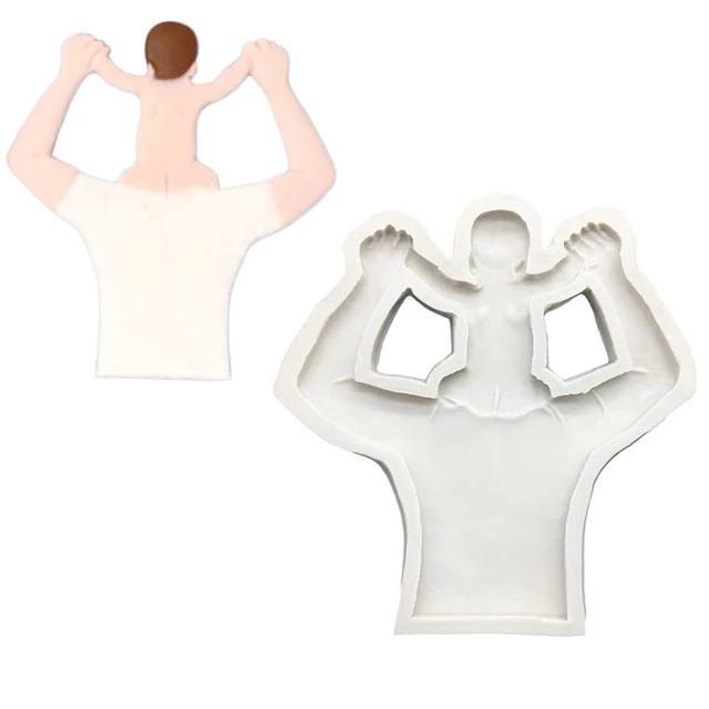 Apa És Fia Szilikon Penész Cukorcraft Cupcake Sütő Fondant Sütemény Díszítő Szerszámok