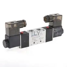 4V220-08 DC 12V 3W 2 положения 5 способ управления воздухом Соленоидный клапан