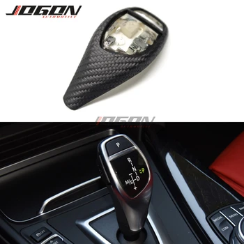

Real Carbon Fiber Gear Shift Knob Handle Cover Trim For BMW 1 2 3 5 7 Series GT X1 X3 X4 X5 X6 Sport Version