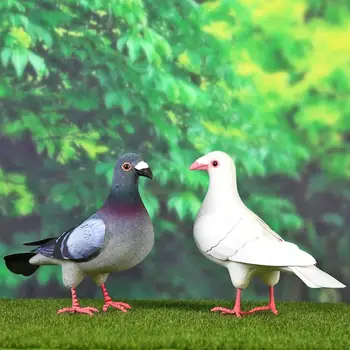 

1PC Large Artificial Dove Home Garden Simulate Foam Pigeon Model Artificial Bird Figure Party Decor
