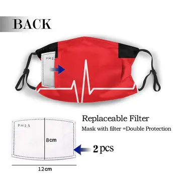 

protective mask with filter Ekg anti dust PM2.5 reuse adult teen child girl