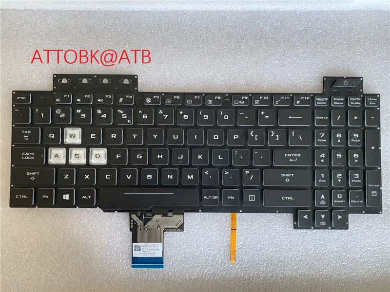 RU/US/UK Laptop Keyboard For ASUS TUF FX505 FX505DY FX505DT