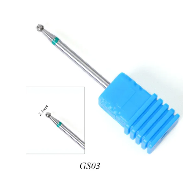 21 тип керамический сверло для ногтей Полировка роторные заусенцы фрезы для электрических аксессуары для маникюра кутикулы лаги/M/S-1 - Цвет: GS03