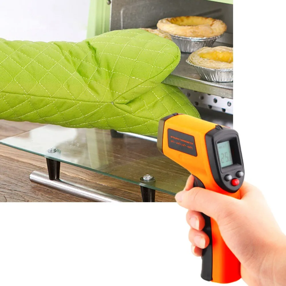 

Portable Non-Contact LCD IR Infrared Digital Temperature Thermometer Pyrometer Imager Gun thermometer oven thermometer For home