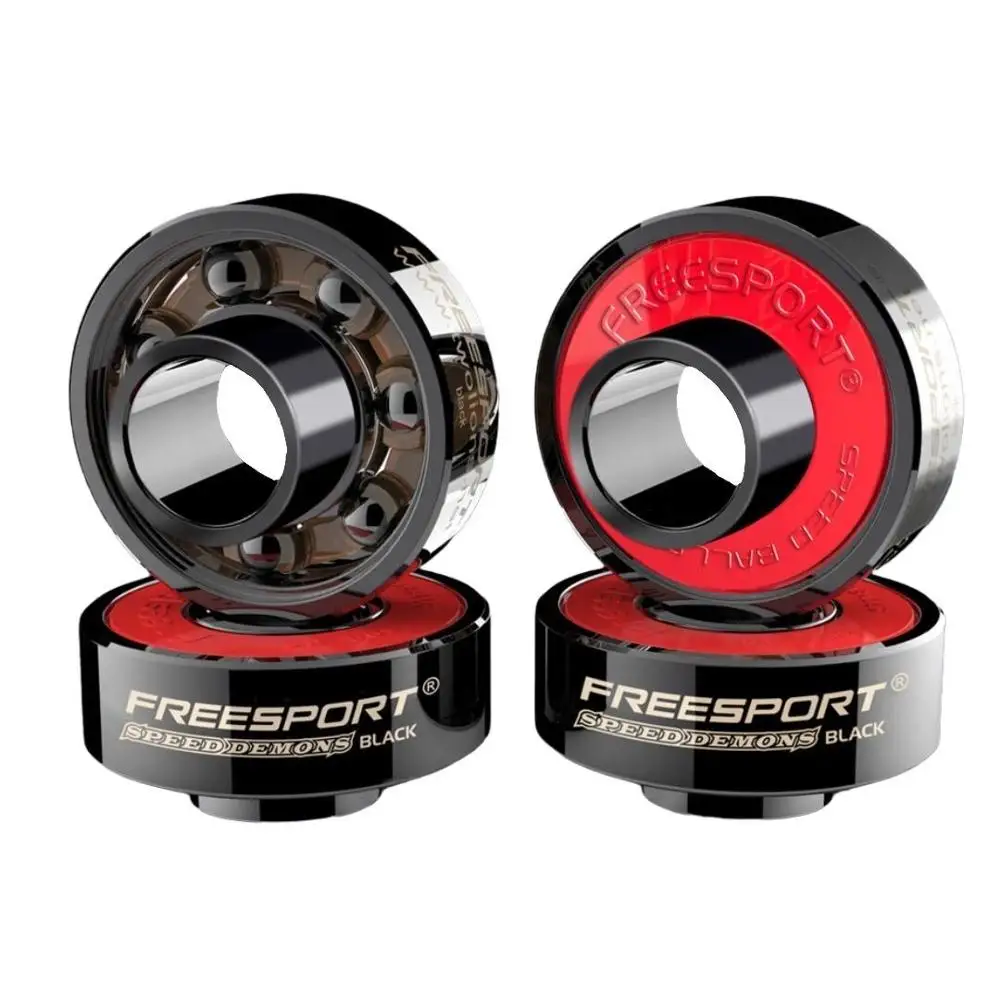 Skateboard Bearings TwoLions High Speed 608 Hybrid Ceramic Bearings Pack of 8 Spacer For Inline Skate Skateboard Scooter Longboard