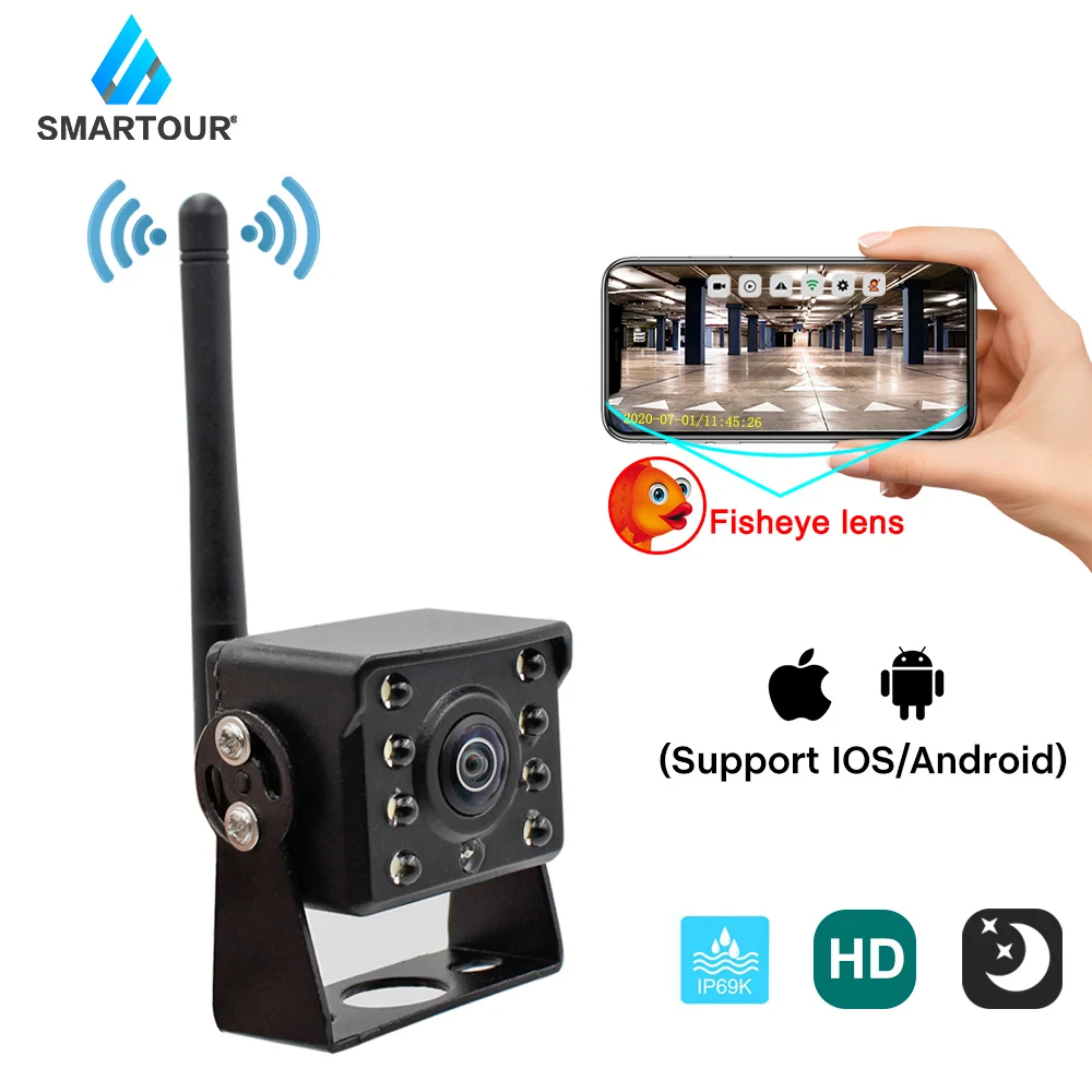 Камера заднего вида Smartour Wi Fi камера для грузовиков прицепов автомобилей