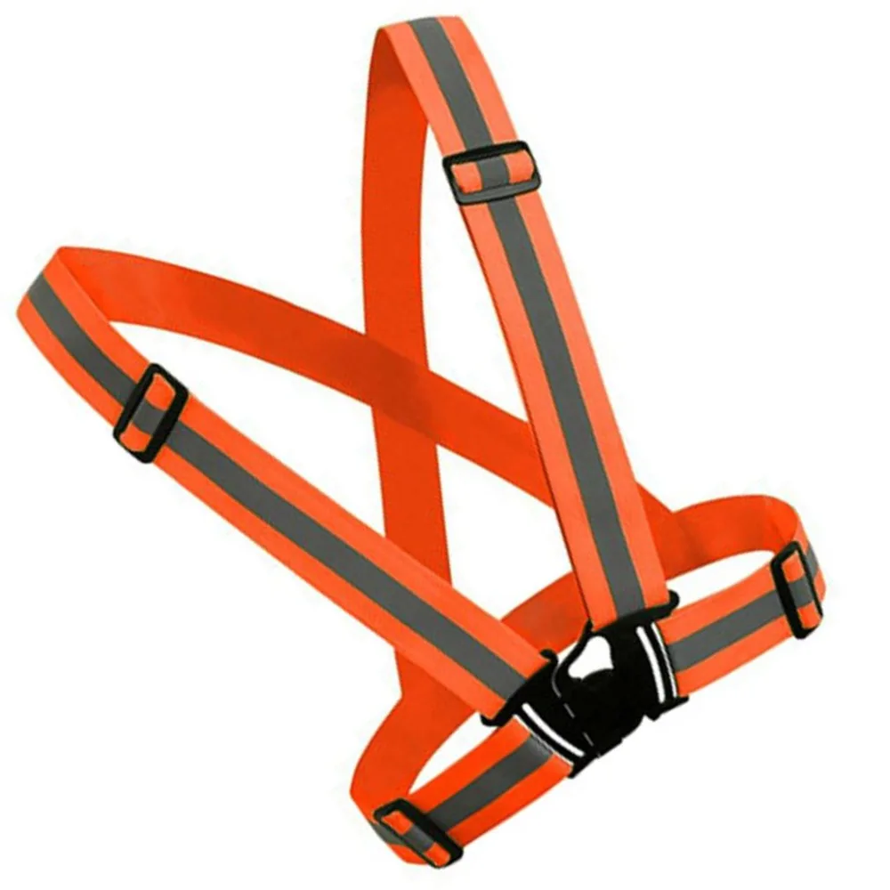 Reflective Straps Night Running Reflective Clothing Reflective Vest Adjustable Safety Vest Reflective Elastic Band