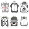 3-8 Years Old Kids School Bag Boys Girls Backpack Nordic Style Cartoon Animal Children Snack Toy Storage Bag Baby Backpack 2