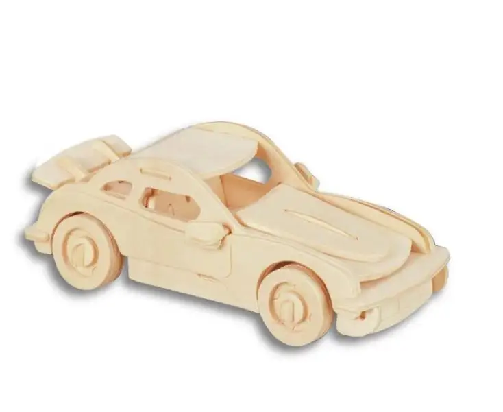 Дети ребенок мальчик деревянный пазл 3D стерео DIY модель Фигурка креативные игрушки ручной работы модный подарок Автомобиль Porsche Ferrari 3D пазл