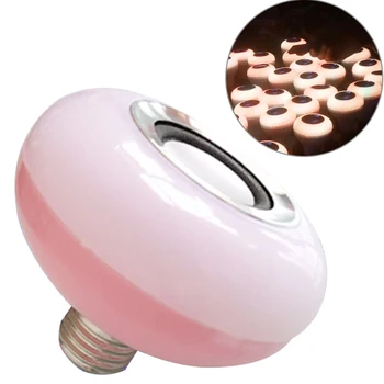 

Durable Lamp Wireless Bluetooth Speaker Smart 6W LED Bulb PC With Remote Controller 13 Colors E27 Music Play RGB Light