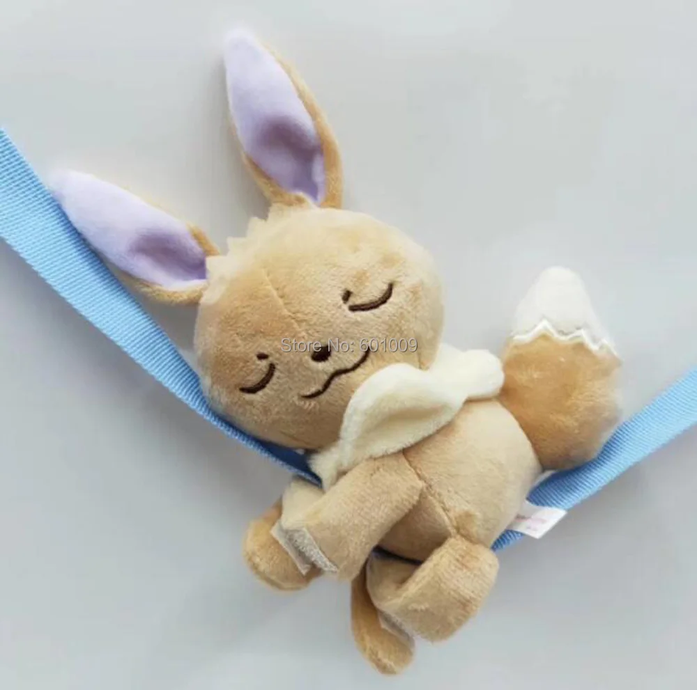 EMS 48/лот 8 Стили Пикачу Eevee Mew Rowlet Charmander Squirtle Bulbasaur Popplio 10 см плюшевая игрушка на липучке
