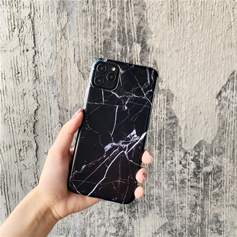 Чехол для телефона для iPhone 7 8 Plus Роскошный Глянцевый гранитный камень мраморная текстура чехол для iPhone 11 Pro X XS Max XR оболочка