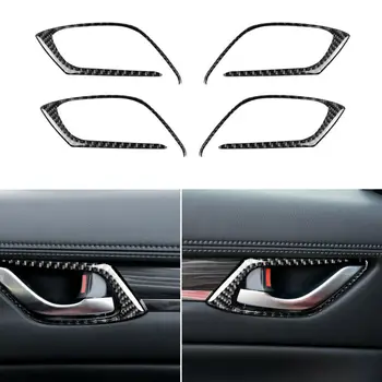 

Carbon Fiber Inner Door Handle Bowl Cover Trim Sticker For Mazda CX-5 17-18 Replacement Car Accessories