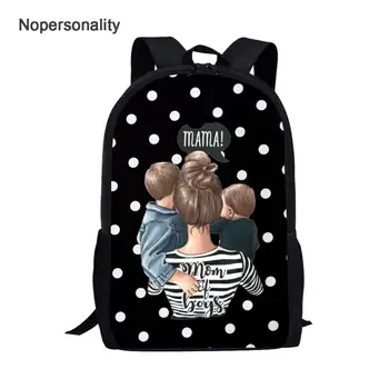 

Nopersonality Teen Girls Super Mom Print High School Backbag Preppy Style Student Backpack Casual Kids Bagpack Kinder Rugtas