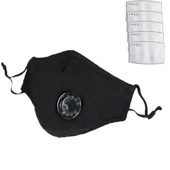 

1PC + 5pc Face Cover IN STOCK maska Mouth Dust Filter Safety PM2.5 masque maske Outdoor working Reusable Face Cover quality 514