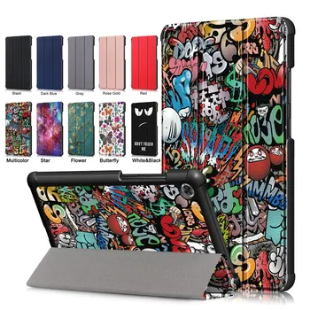 

Tablet cover for Lenovo Tab M7 Case Leather 7.0 TB-7305F , Leather Protective case TB-7305X TB-7305I cases Flower Shockproof