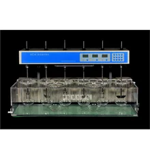 RC-6 лабораторный тестер растворения ручного переворачивания таблеток/капсул растворитель тестер распада 6-cup 110 V/220 V 1100W