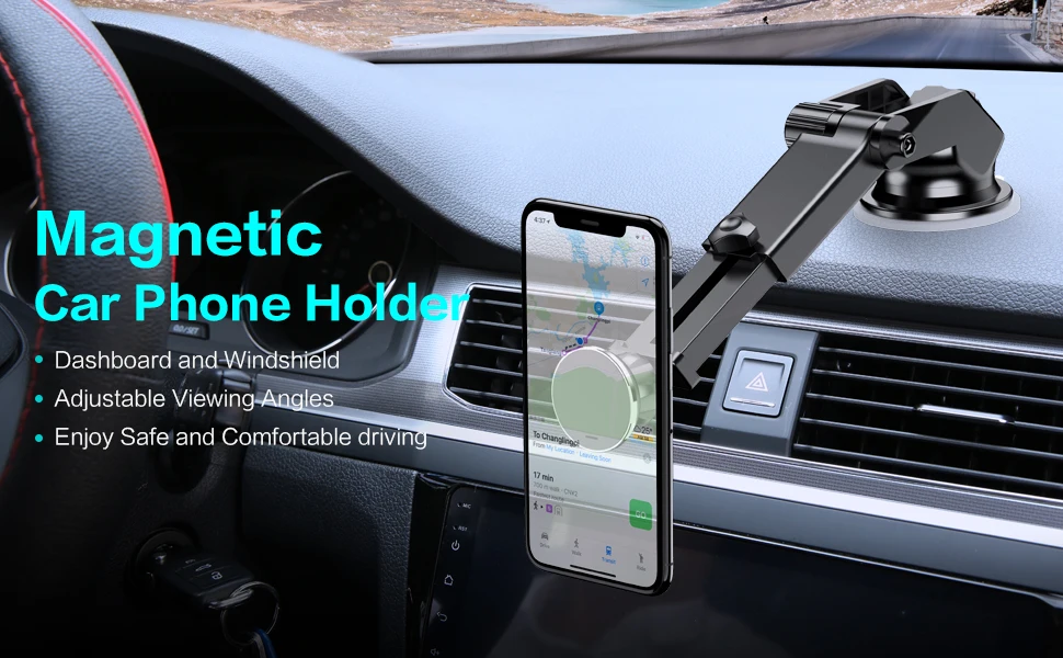 Магнитный автомобильный держатель телефона NORTHFIRE для iPhone X XS MAX XR лобовое стекло автомобиля присоска крепление для samsung держатель телефона Подставка в автомобиль