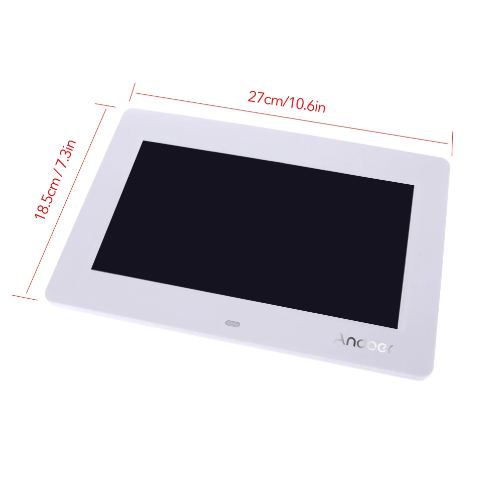 Andoer Настольный 10 ''HD TFT-LCD 1024*600 Цифровые фото настенные часы MP3 MP4 киноплеер цифровая фоторамка с пультом дистанционного управления