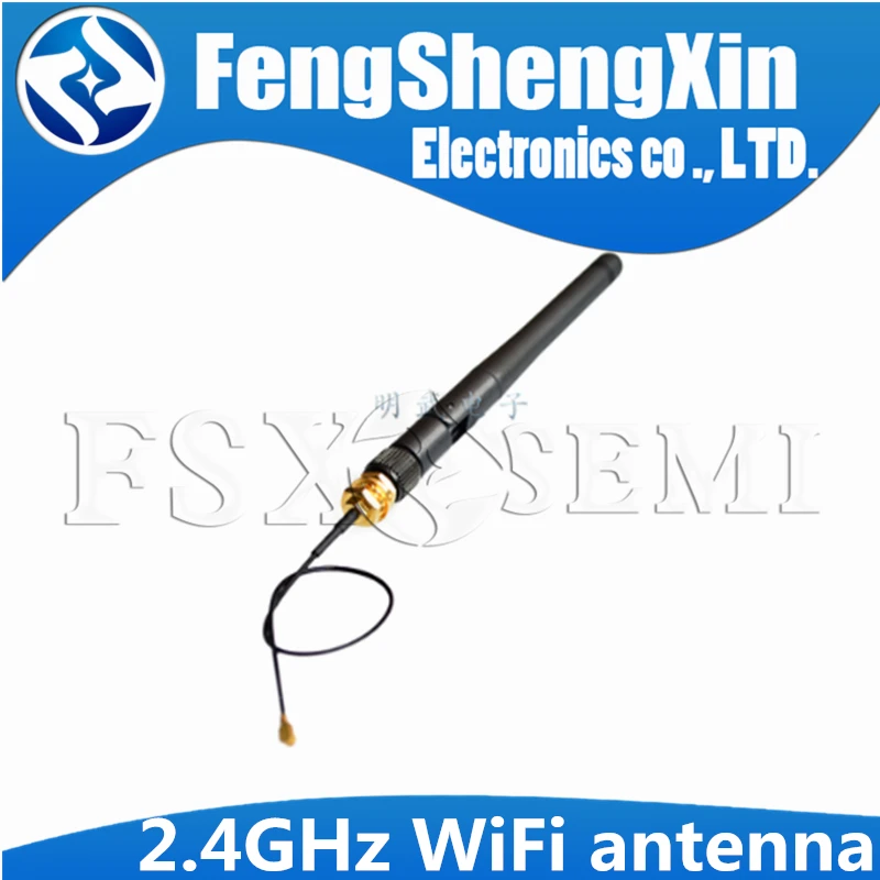 

2.4GHz WiFi antenna 5dBi Aerial RP-SMA Male Connector 2.4g antena WIFI Router +20cm PCI U.FL IPX to SMA Male Pigtail Cable
