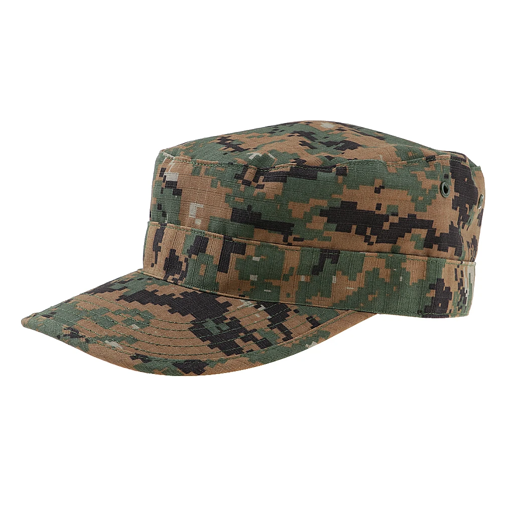 Multi-color Men's Women's Camo Hat Camouflage Soldier Folding Caps Tactical Caps Topee Baseball Caps for Hiking Tourism