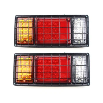 

2Pcs 12V LED Truck Trailer Tail Lights Tail Turn Signal Brake Light Running Reverse