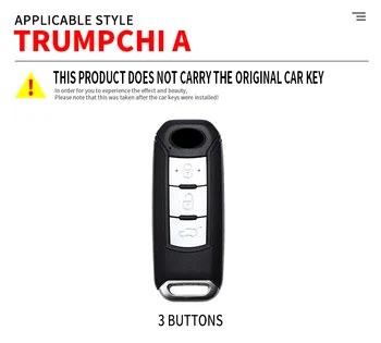 Custodia per chiave auto in lega di zinco Shell Fob per GAC Trumpchi GSG A3 GA3S GA5 GA6 GS4 GS8 portachiavi con protezione chiave accessori per anello - Custodia per chiave auto in lega di zinco Shell Fob per GAC Trumpchi GSG A3