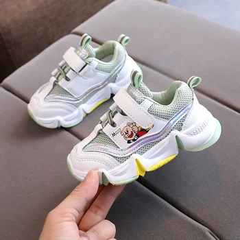 

2020 new summer autumn Children Girl Sneaker Toddler Boy mesh Black Shoe Sport Fashion Trainer size 21-30